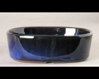 *Blue Oval Japanese Bonsai Pot